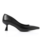 Leather Plain Slingback Pumps