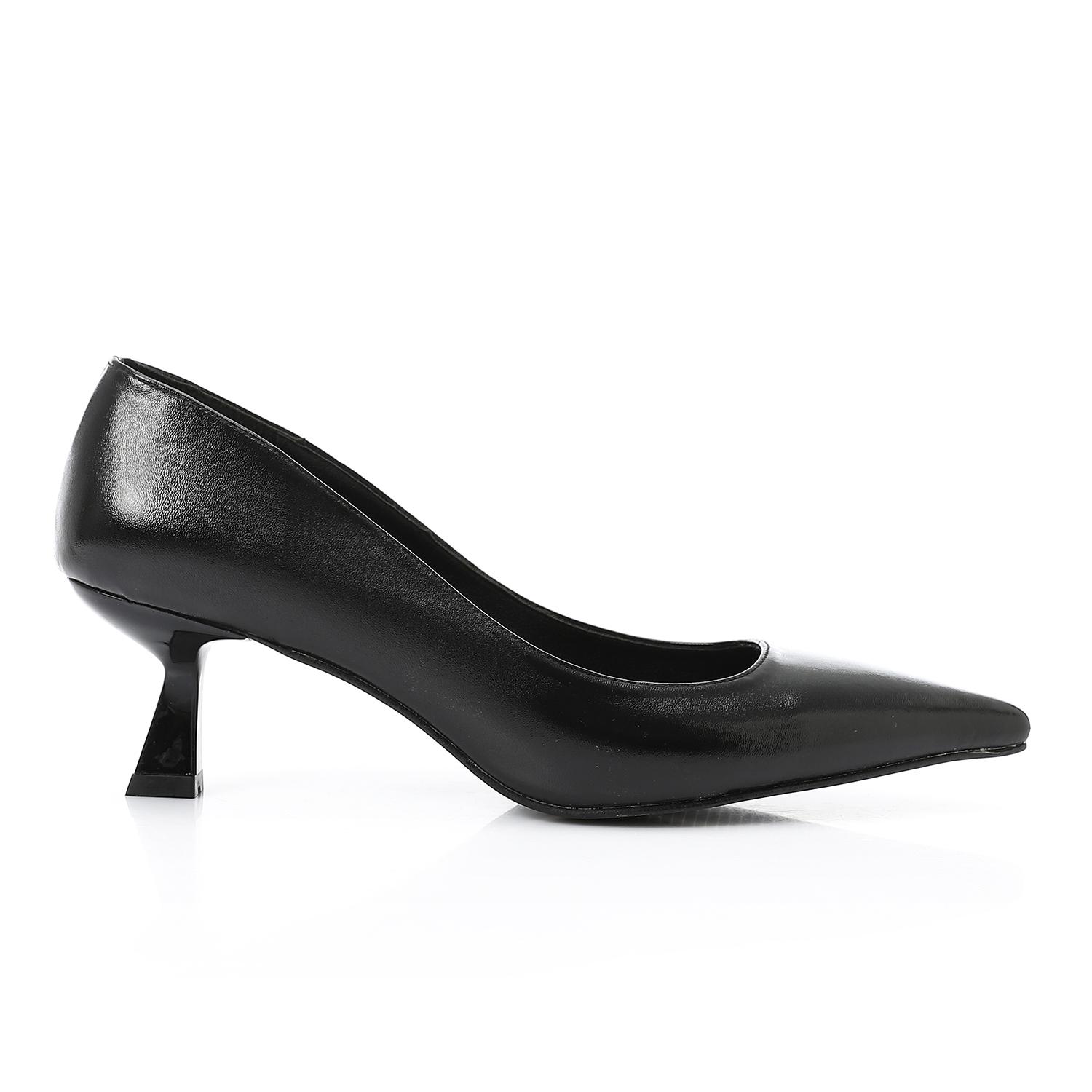 Leather Plain Slingback Pumps