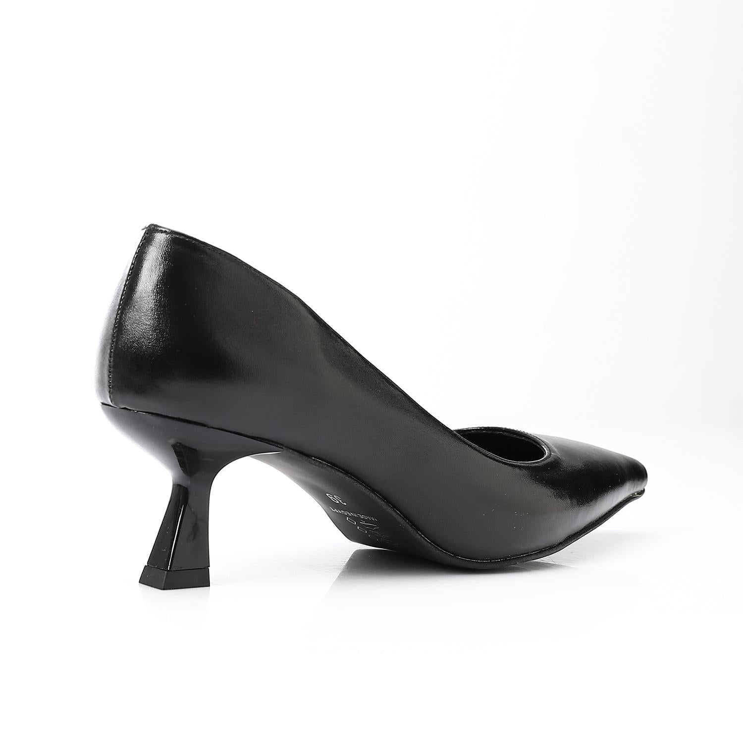 Leather Plain Slingback Pumps