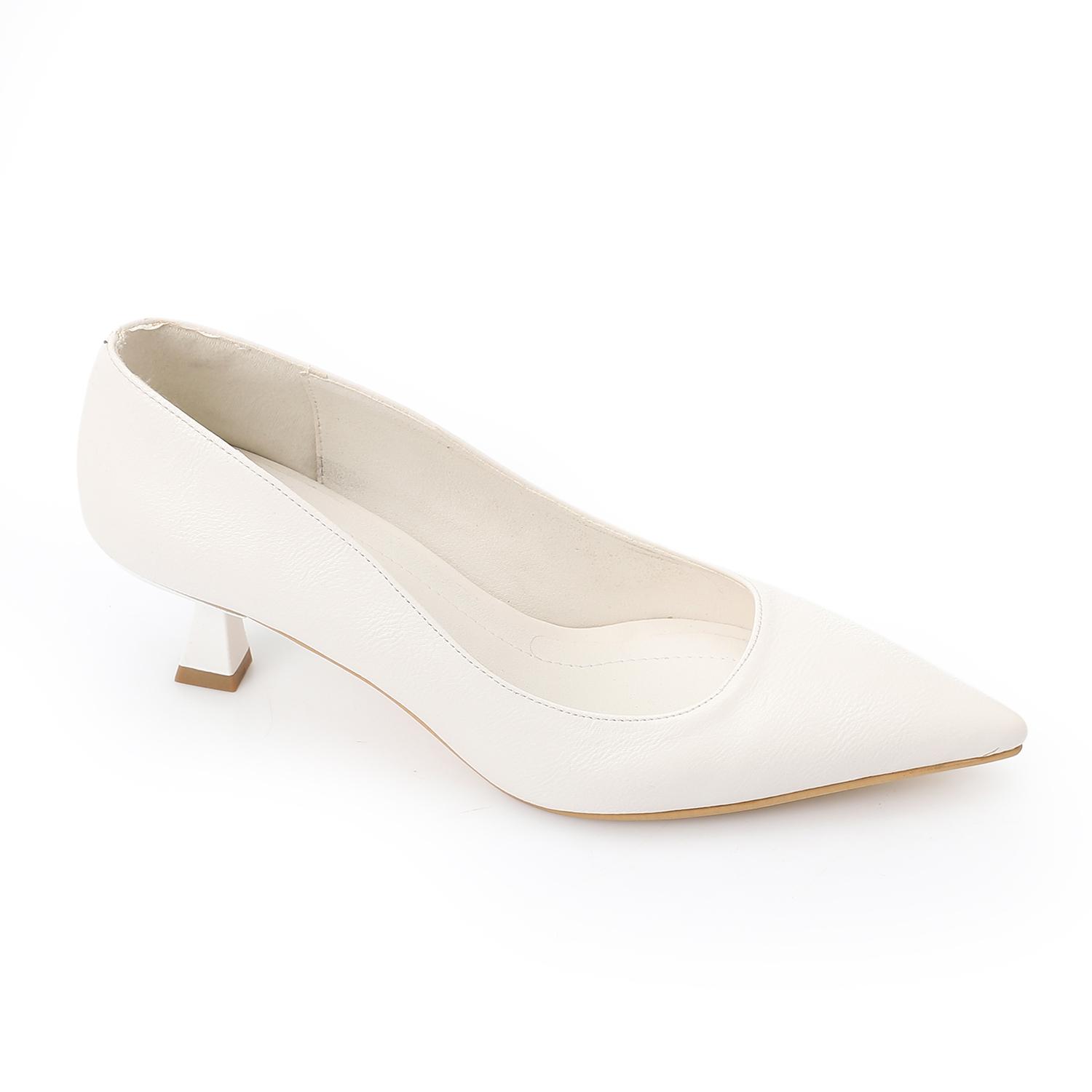 Leather Plain Slingback Pumps