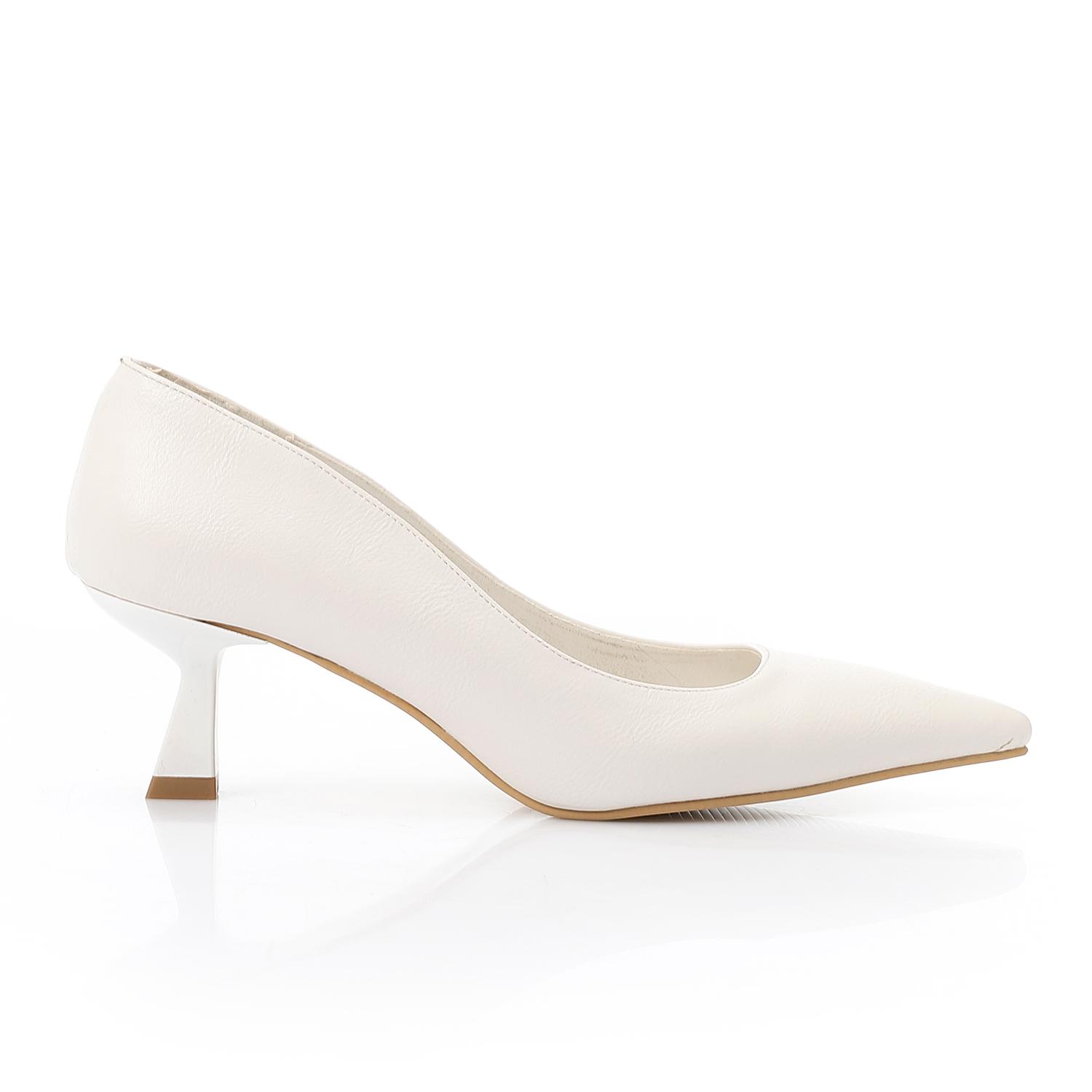 Leather Plain Slingback Pumps