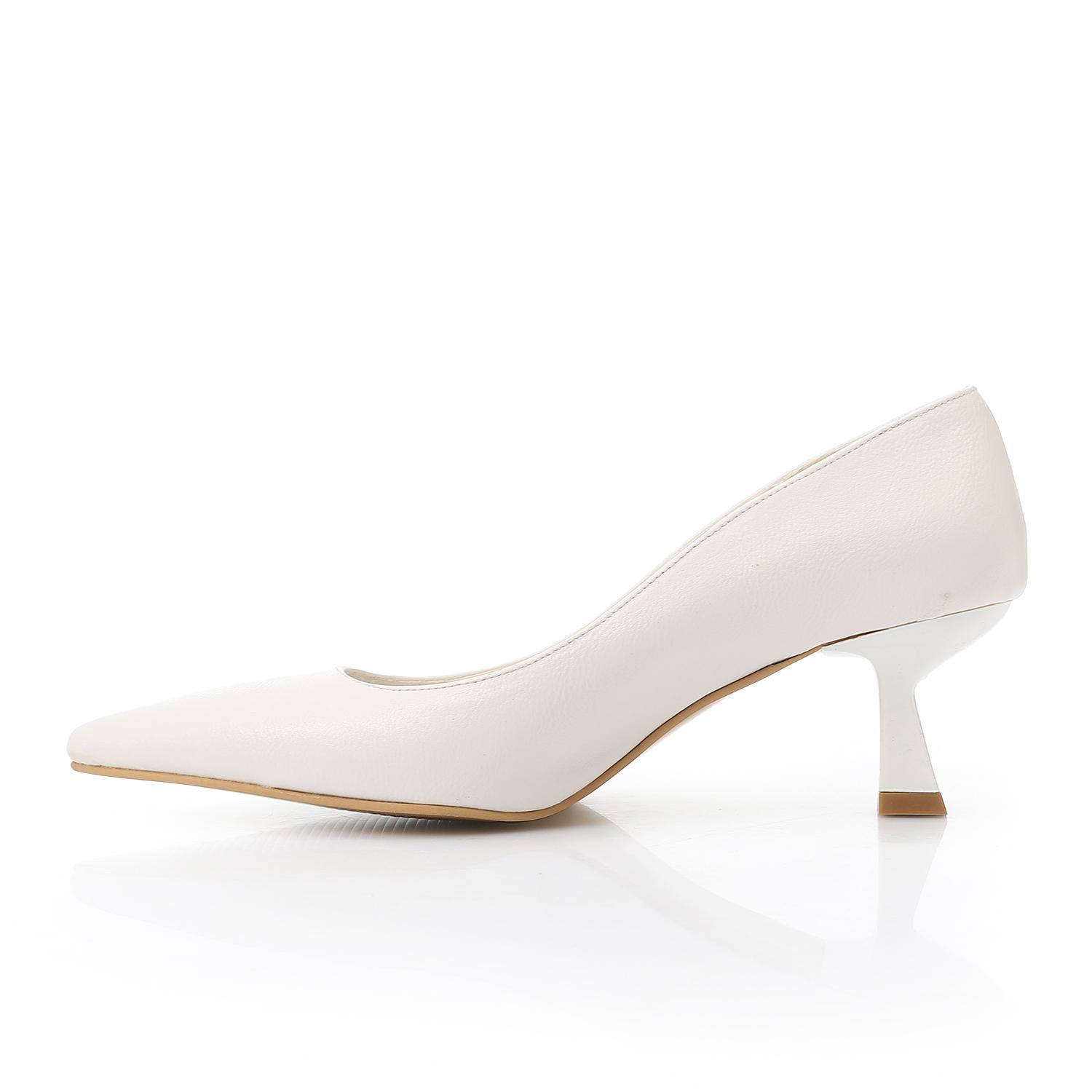 Leather Plain Slingback Pumps