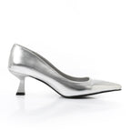Leather Plain Slingback Pumps