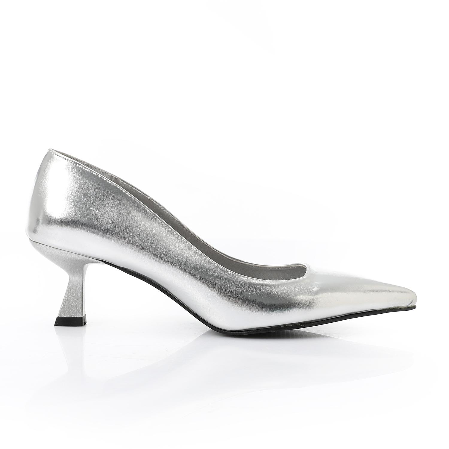 Leather Plain Slingback Pumps