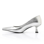 Leather Plain Slingback Pumps