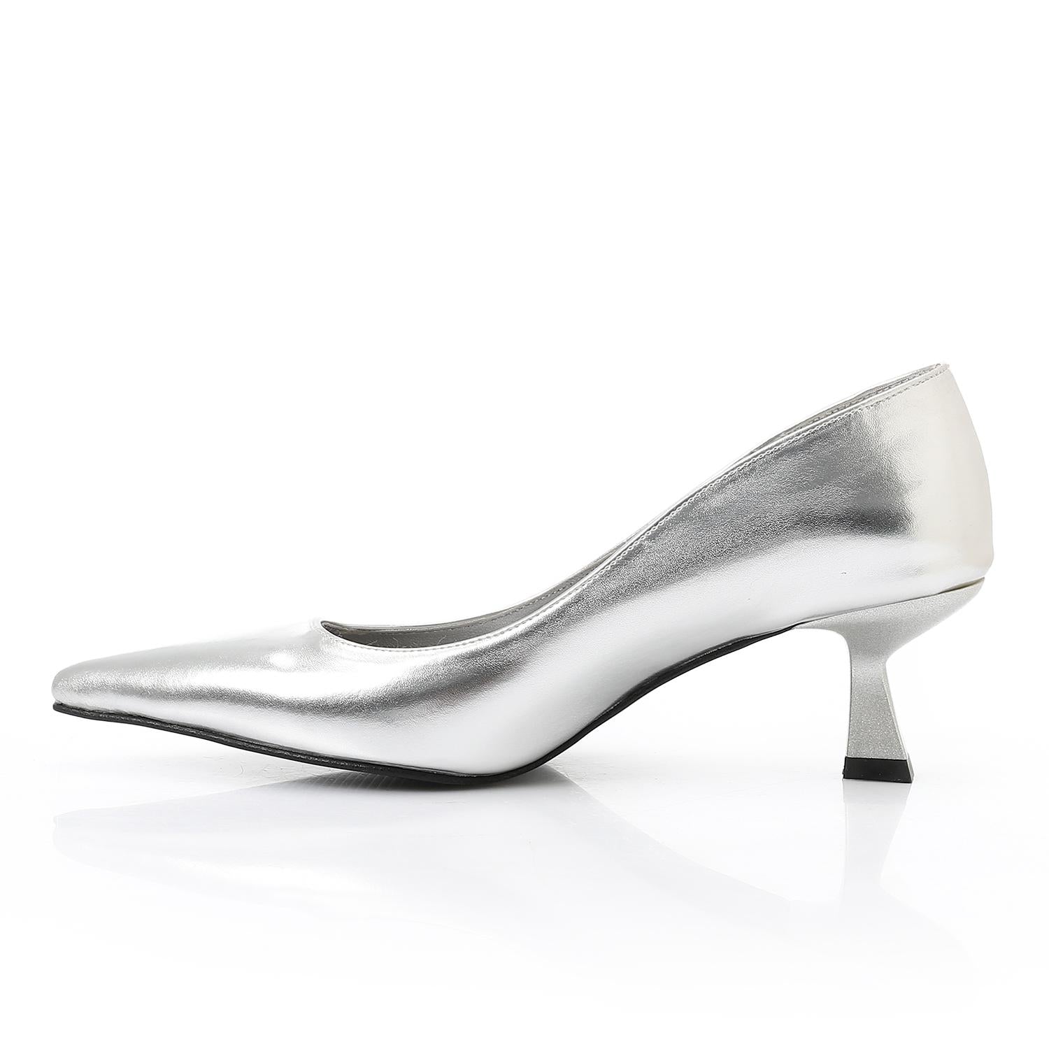 Leather Plain Slingback Pumps