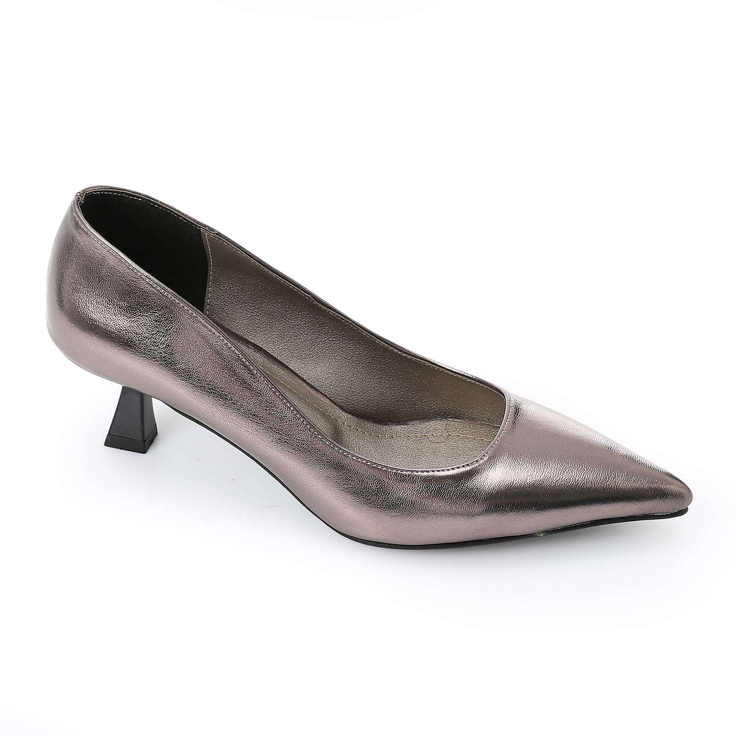 Leather Plain Slingback Pumps