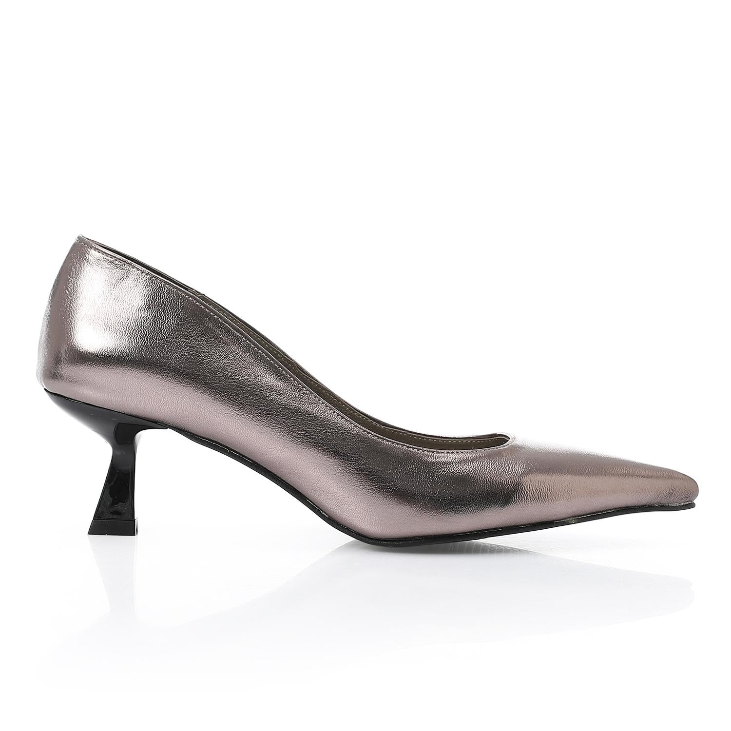 Leather Plain Slingback Pumps