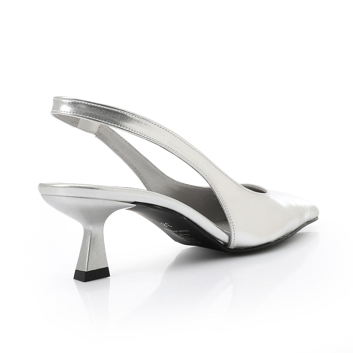 Leather Plain Slingback