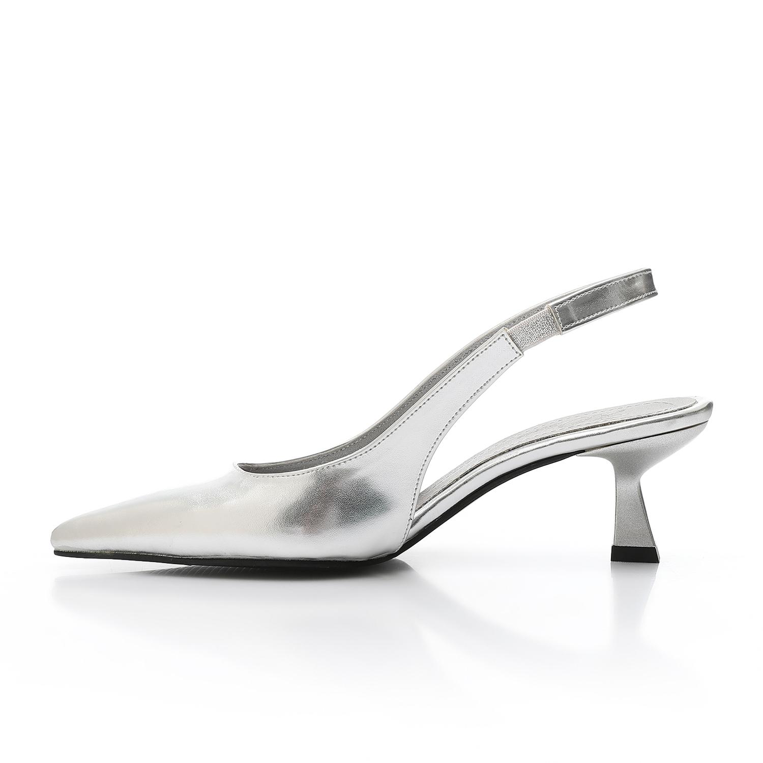 Leather Plain Slingback