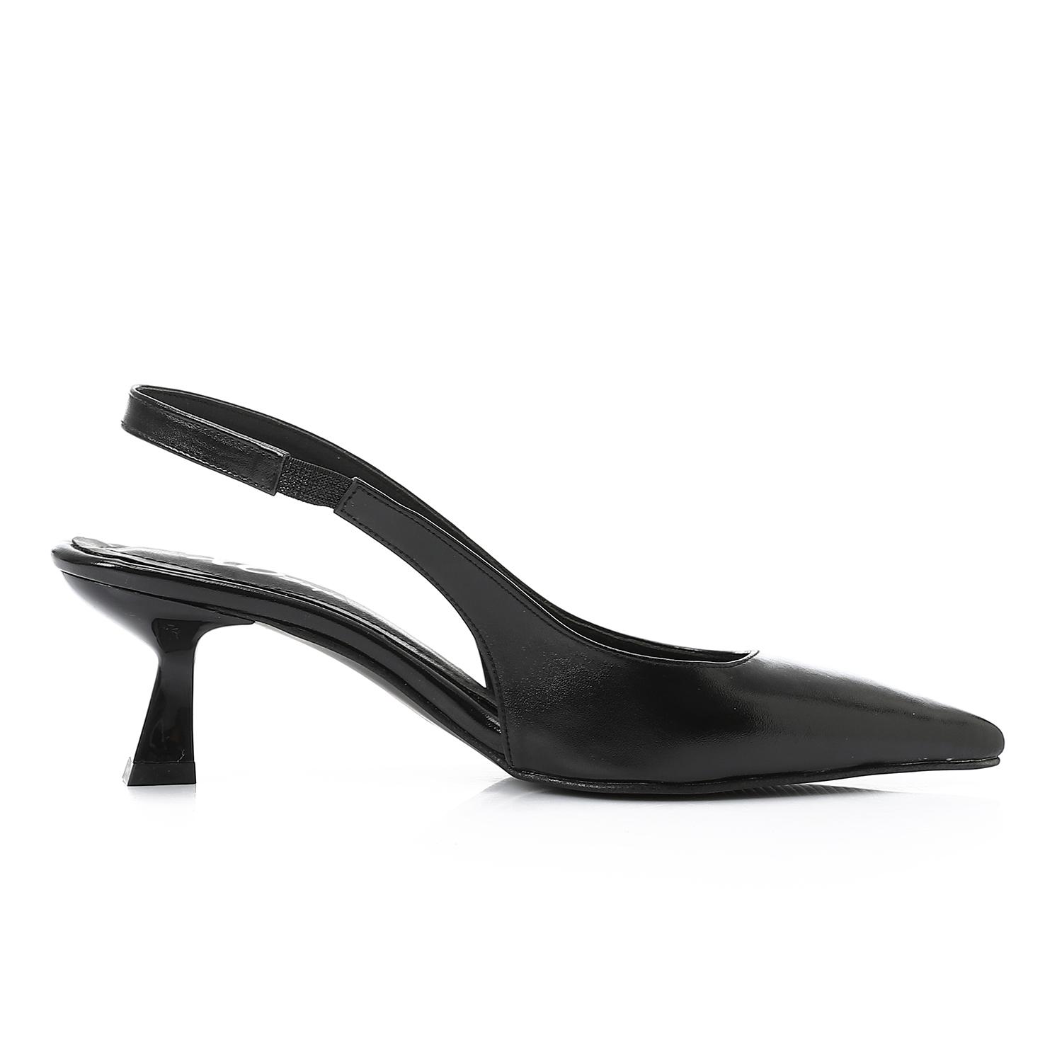 Leather Plain Slingback