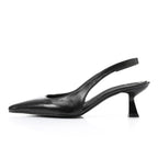 Leather Plain Slingback