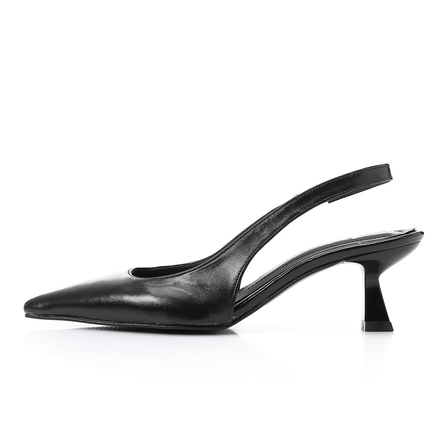 Leather Plain Slingback