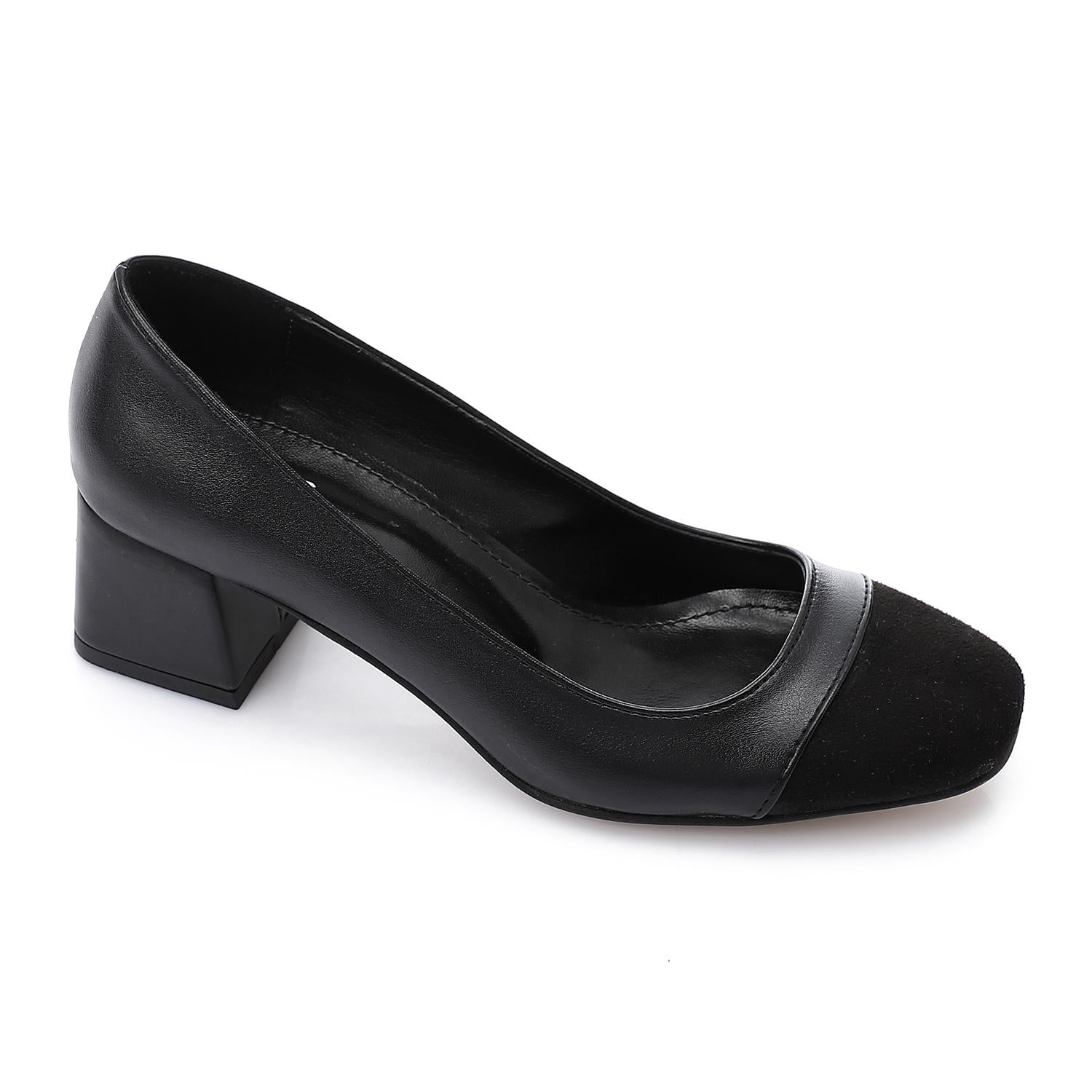 Women’s Block Heel Pumps – Tan Comfortable Elegant.