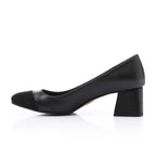 Women’s Block Heel Pumps – Tan Comfortable Elegant.