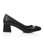 Women’s Block Heel Pumps – Tan Comfortable Elegant.