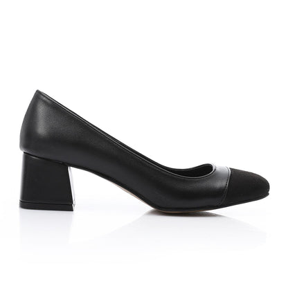 Women’s Block Heel Pumps – Tan Comfortable Elegant.