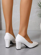 Women’s  Block Heel Pumps – Elegant & Comfortable - 6 Cm.