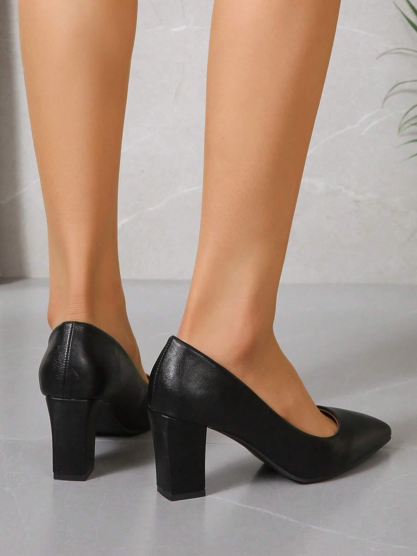 Women’s  Block Heel Pumps – Elegant & Comfortable - 6 Cm.