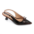 Women's Classic Black Pointed-Toe Pumps  3CM