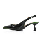 Women's Classic Black Pointed-Toe Pumps  3CM