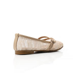 Lace Ballet Flats with Bow 1396
